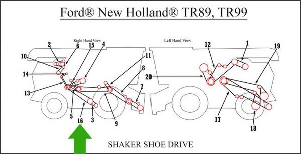 80774747 Shaker Shoe Drive Belt NH